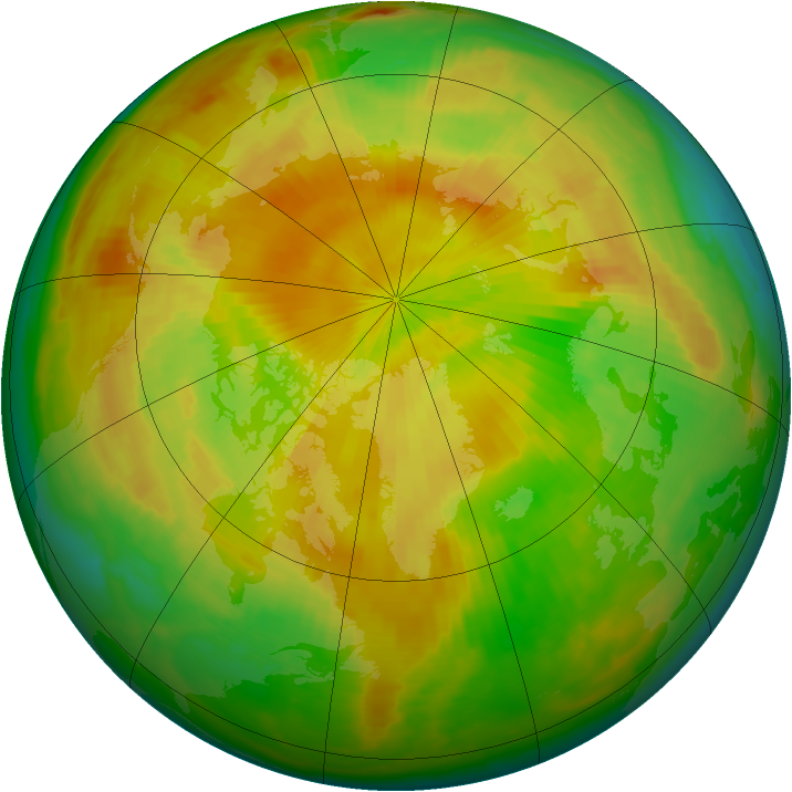 Arctic ozone map for 07 May 2000